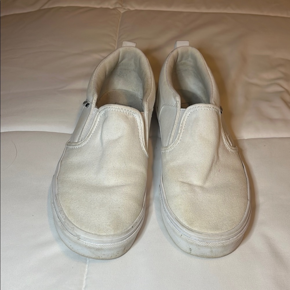 Kids White Slip-On Shoes
